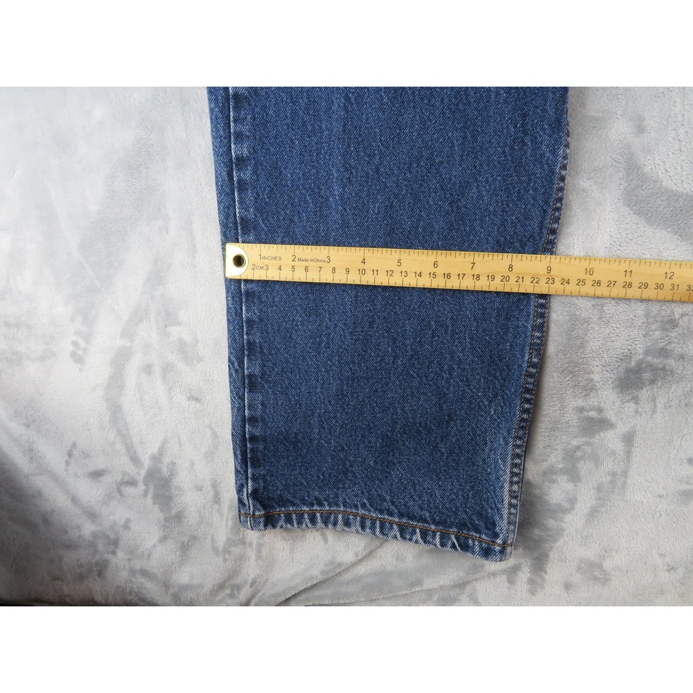 Levi's 505 Regular Fit‎ Jeans Mens W38 L32 Medium Wash Denim Cotton Blue - Picture 6 of 9